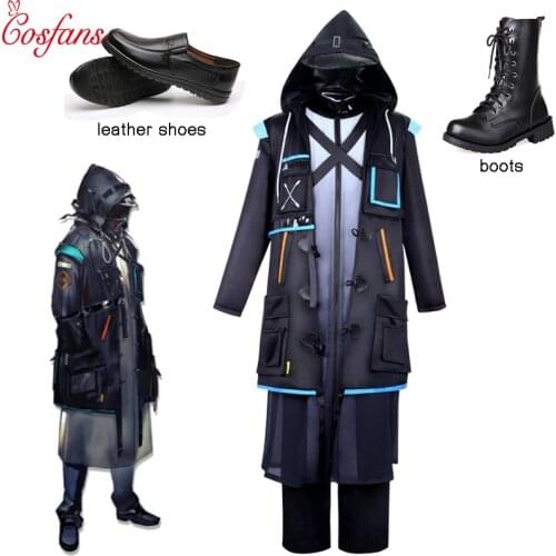 Game Arknights Doctor Cosplay Costume Adult Unisex Fancy Suits Punk Outfits Halloween Carnival Uniform Coatt+Trench+Shirt+Pants
