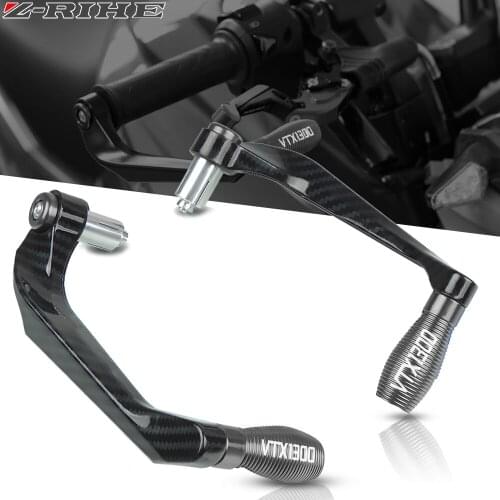 Motorcycle Universal 22mm Handlebar Grips Brake Clutch Levers Guard Protector For Honda VTX1300 2003 2004 2005 2006 2007 2008