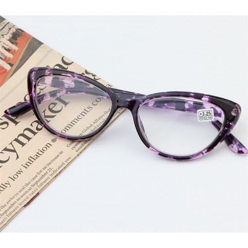 Cat Eye Reading Glasses Women Ultralight Presbyopic Glasses Anti Blue Light Spectacles +0.5 1.0 1.5 1.75 2.0 2.5 3.0 3.5 4.0