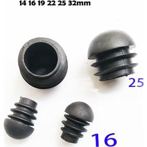 OD12 14 16 19 22 25 32mm Ball head round plug ending,circular insert ends,Blanking tube cap,furniture chair leg pad cover