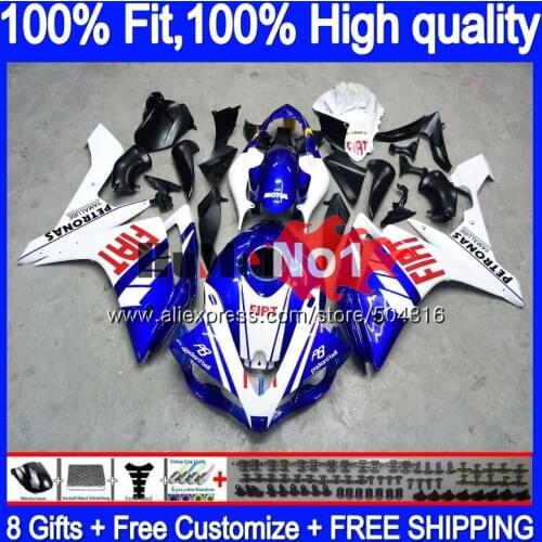 OEM Injection For YAMAHA YZF R 1 YZF 1000 YZF R1 07 Blue White 56MC.105 YZF1000 YZF-1000 YZF-R1 2007 2008 YZFR1 07 08 Fairings