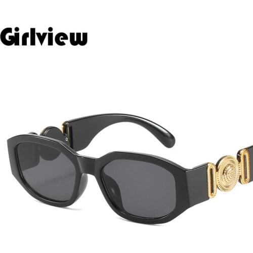 Cross border new small frame sunglasses female vintage polygon trend sunglasses male driving the street of disco glasses