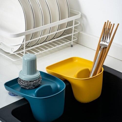 Kitchen Sponge Rack Utensil Kitchen Sink Shelf Sponge Drain Rack Rag Hanger Organizers Storage Sink Filter Bathroom Rag