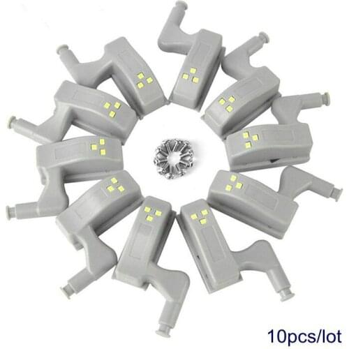 10pcs Universal Under Cabinet LED Light Cupboard Closet Wardrobe Inner Hinge LED Kitchen Night wireless lamp cabinet light