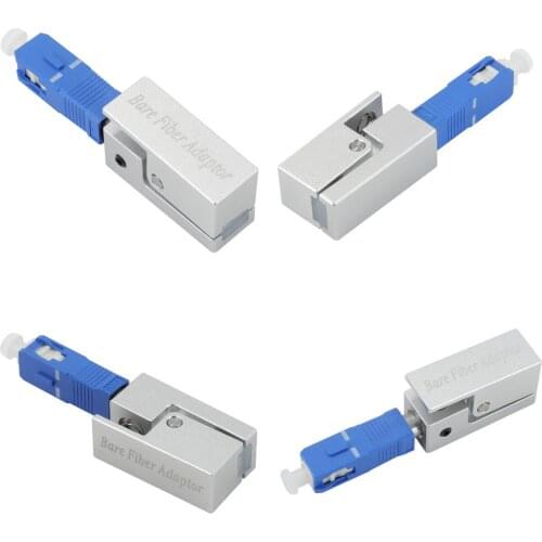 Fiber Optic Adapter Square Type Bare Fiber Adapter SC/UPC Square Less Than 0.2dB FTTH Optical Tools