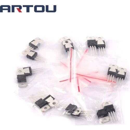 2PCS/EAHC ALL 8value8*2=16PCS 7805 7809 7812 7815 7905 7912 7915 LM317 to-220 transistor kit
