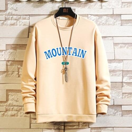 2021 Solid Color Black White Print Sweatshirt MenS Hoodies Spring Autumn Hoody Casual Streetwear Clothes