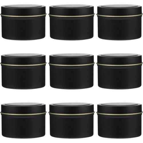 10pcs Retro Candle Jars with Lid Travel Tins Candle Storage Container for Candle Making DIY Salves Skin Care Beauty Samples