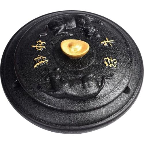 Large Ceramic Ashtray Creative Personalized Trend Household Living Room with Lid Prevent Fly Ash Simple and Practical