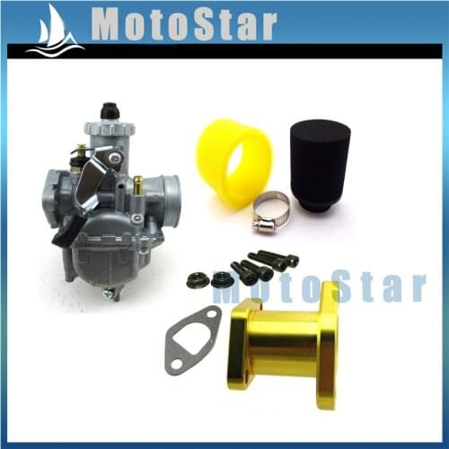 Racing Performance Mikuni VM22 3847 Carburetor Carb Mainfold Air Filter Bolts For Predator 212cc GX200 196cc Mini Bike Go Kart