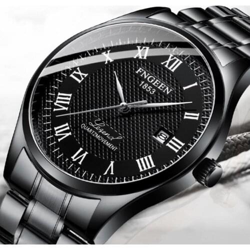 Classical Roma Minimalist Watches for Men Top Brand Mens Quartz Watch Calendar Waterproof Steel Belt Wristwatches Montres Homme