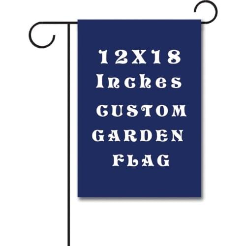12*18 Inch Free Design Custom Double Sided Knitted Polyester Garden Flag Without Pole For Decoration