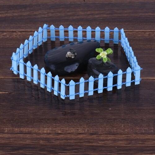 5pcs Miniature Small Wood Fence Fairy Garden Micro Dollhouse Plant Pot Decor Bonsai Terrarium DIY Miniature Garden Accessories