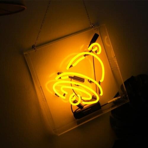 Real Glass Neon Home Bear Sign Lighting Letters