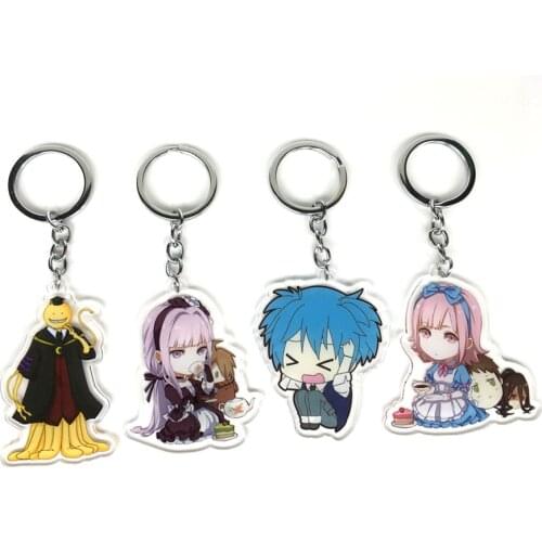 New arrival Assassination Classroom Korosensei Kayano Shiota Akaban anime figure acrylic charms/key chain/strap D290
