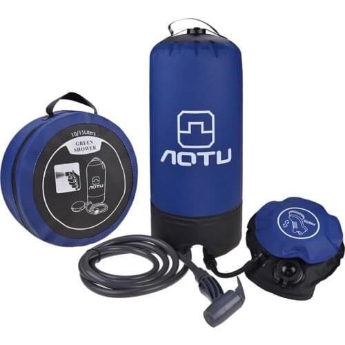 Portable Pressure Shower 11L Camping Travel Hiking Bathing Bag With Foot Pump Outdoor Bath Bag For Water Flower Vehicle Cleaning