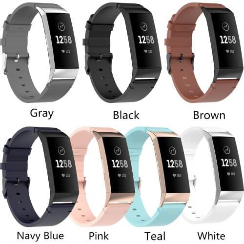 Leather Watch Band For Fitbit Charge 4 Universal Replacement Wristband Strap For Charge 3 Charge 3E Smart Watch Accessories Belt