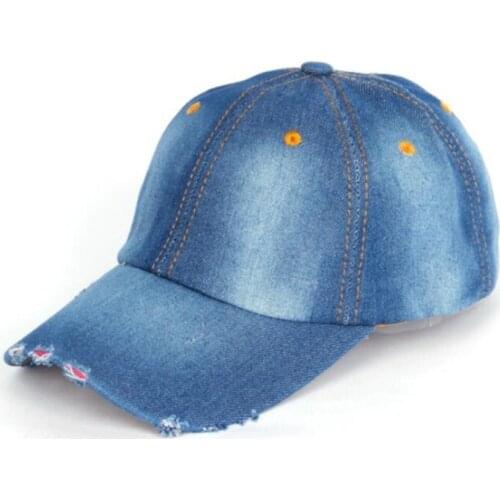 Seioum Unisex Cowboy Baseball Cap Fall Casual Sanpback Hats For Men And Women Outdoor Sport Denim Jeans Hip Hop Wholesale