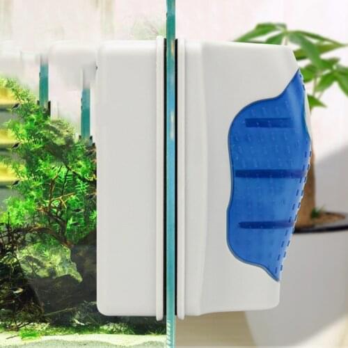 Aquarium Fish Tank Brush Magnetic Floating Aquarium Brushes Algae Scraper Cleaning Tools Window Cleaning Supplies S/M/L/XL