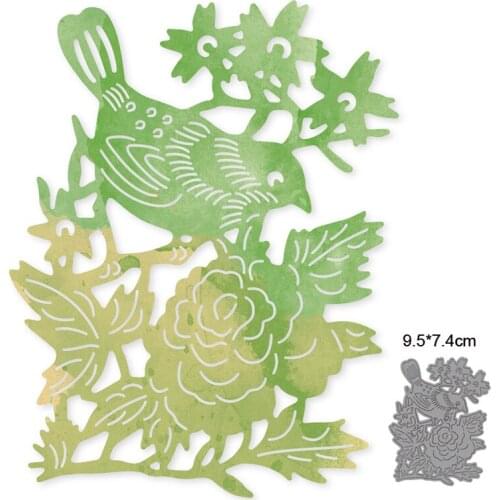 Metal Cutting Dies Cut Die Mold Flower Tree Bird Decoration Scrapbook Paper Craft Knife Mould Blade Punch Stencils Dies New 2021
