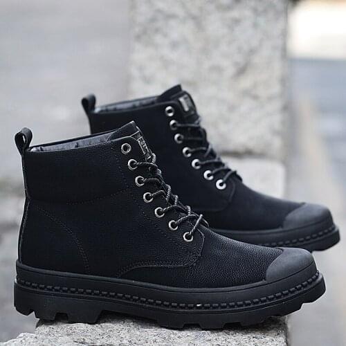 Sports black leather boots Sneaker mens men shoe casual 2020 leisure Casual flat running hot sport fashion sneakers man shoes