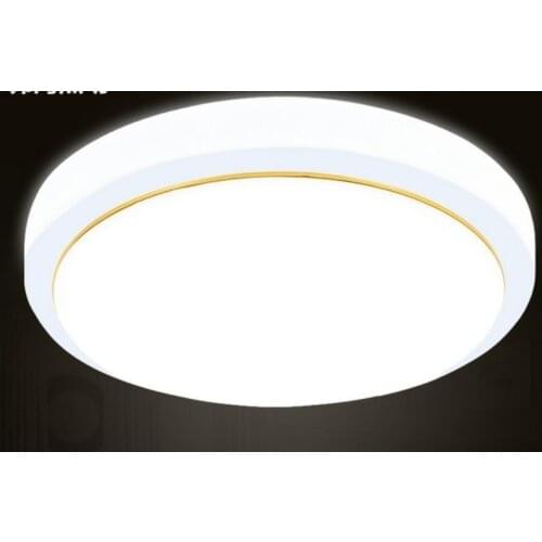 LED Round chandelier White Panel Light Downlight With Driver Gold Siver line