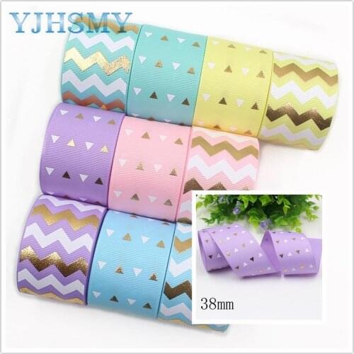 YJHSMY,I-19928-2279,10yards,Hot gold dots Printed grosgrain ribbon,DIY handmade jewelry accessories,wedding birthday packaging