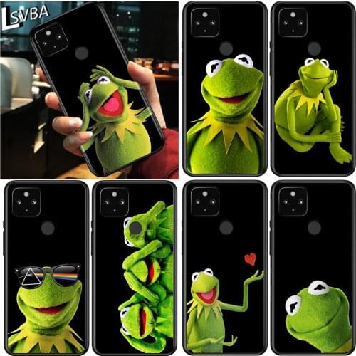 Funny The Frog Shockproof Cover for Google Pixel 5 4 4A XL 5G Black Phone Case Shell Soft Fundas Coque Capa