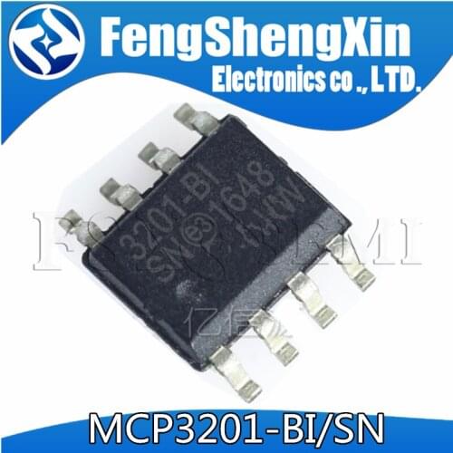 10pcs/lot MCP3201 MCP3201-BI/SN 3201-BI SOP-8 AD converter