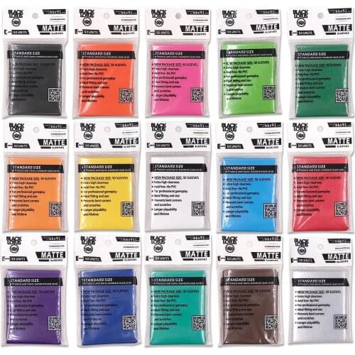 100 PCS/LOT Color Matte Sleeves, Protector for Trading Cards MTG Cards Cover Pkm/YGO/MTG CARDS Matte Sleeves 66x91mm