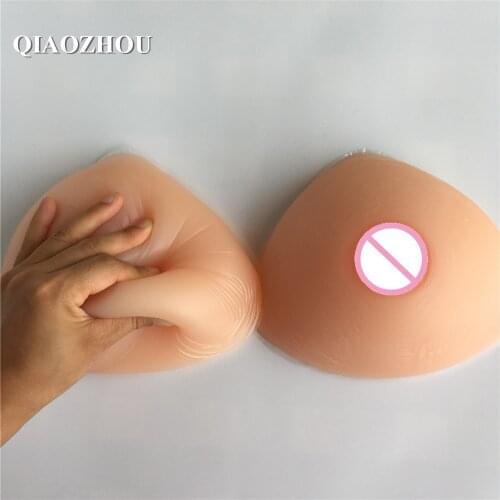 1800g F cup transgender fake breast drag queen silicone breast boobs realistic soft nude skin tone
