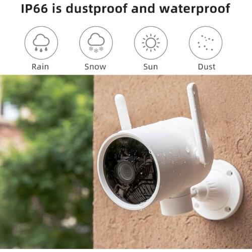 2020 Xiaomi Smart Outdoor Camera Waterproof IP66 WIFI Webcam 270 Angle 1080P IP Camera Dual Antenna Signal Night Vision Mi Home
