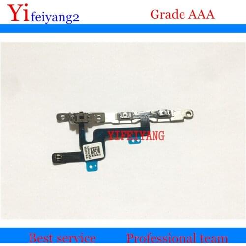 50pcs YIFEIYANG New 100% TEST A Quality For iPhone 6 6G 4.7" Volume Button Flex Cable Mute Silent Switch with Metal Bracket