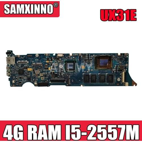 Akemy UX31E Laptop motherboard For Asus UX31E UX31 Test original mainboard 4G RAM I5-2557M