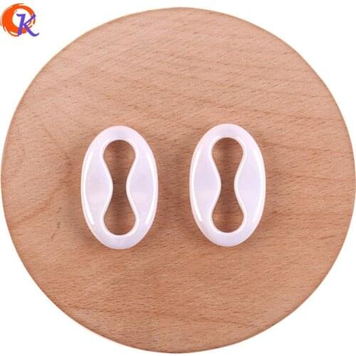 Cordial Design 100Pcs 21*34mm Jewelry Accessories/AB Effect/Acrylic Beads/Oval Ring Shape/DIY Making/Hand Made/Earring Findings