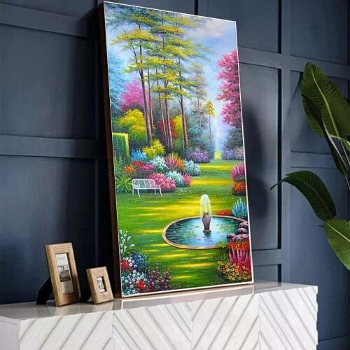 DIY Diamond Embroidery "European Garden Scenery" 5D DIY Diamond Painting Full Square/Round drills Mosaic Wall Art Decoration