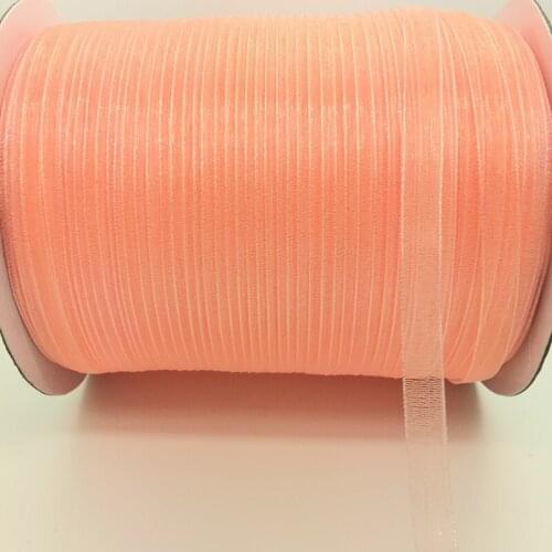 Free Shipping 10yds/lot 1/4" 6mm Light pink Organza Ribbon Bow Hair Wedding Decoration Lace Crafts