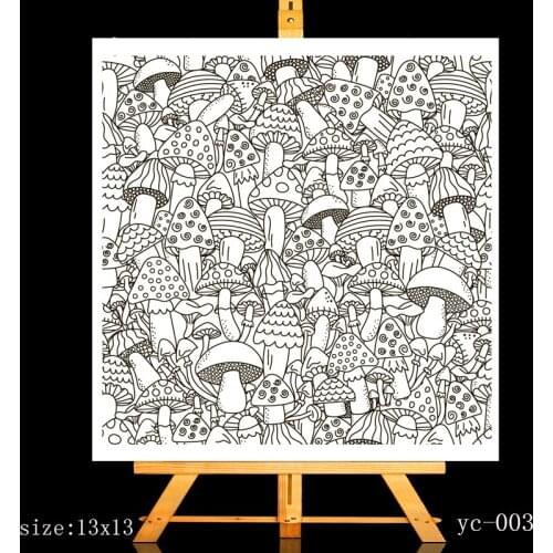 ZhuoAng Big mushroom Clear Stamps/Card Making Holiday decorations For scrapbooking Transparent stamps 13*13cm