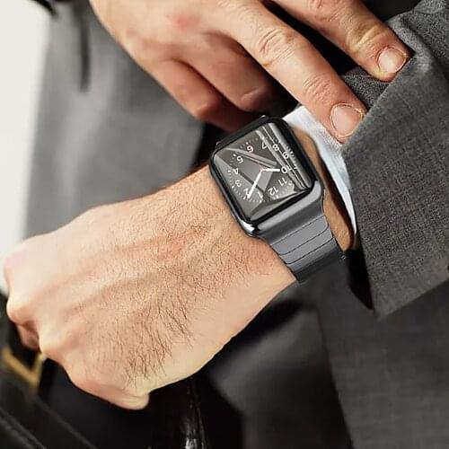 For Apple Watch 6 SE Band 44mm 40mm iWatch 38mm 42mm Stainless Steel Wristband Bracelet for Applewatch 5/4/3/2/1 Metal Strap