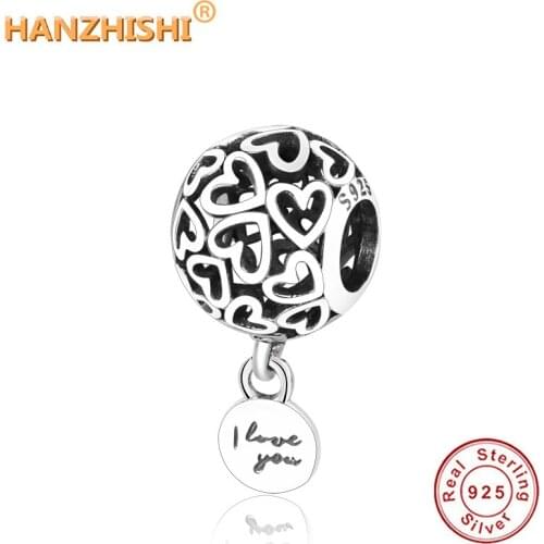 2020 Summer Collection DIY Beads Fits Original Pandora Charm Bracelet Jewelry berloque 925 Sterling Silver Heart Charms