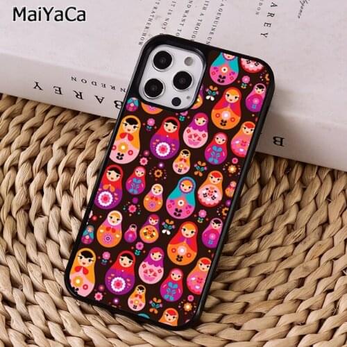 MaiYaCa Russian Matryoshka Dolls Phone Case For iphone 11 12 mini Pro X XR XS MAX 6S 7 8 Plus 5S SE 2020 Cover coque Shell
