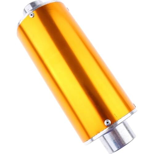 Exhaust Muffler Carbon Fiber for Street Sport Motorcycles and Scooters with 28mm Diameter Exhaust Pipes