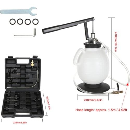 7.5L Transmission Oil Pump Set Oil Filling Device Changing the Gear Oil Insert included transmission oil Pump Plus 13 adapters