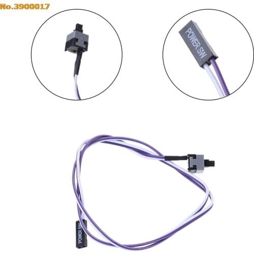 Los PC Computer Desktop ATX Power On Supply Reset Cable Cord Switch Connector