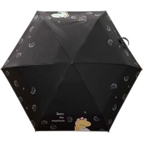 Mini Umbrella Children Dinosaur Pattern Pocket Anti-UV Umbrella Windproof Umbrellas Compact Rain Children Umbrella