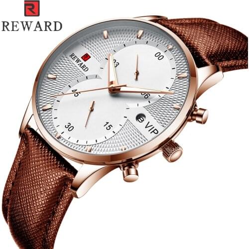 REWARD Watches Men Sports Waterproof Date Quartz Mens Watches Chronograph Business Watches Mens Relogio Masculino Dropshipping