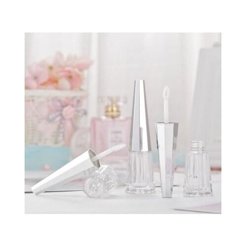 Clear Lip Gloss Tube Empty Packaging DIY Plastic Diamond Lip Gloss Bottle Cosmetic Lipgloss Container 20 pieces