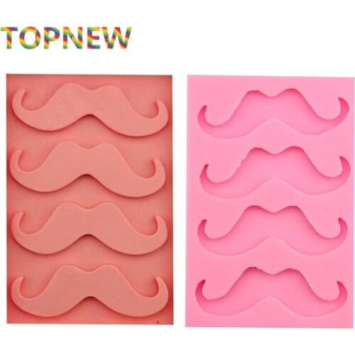 Beards Design Shape Silicone Bakeware Cake Mold Chocolate Candy Jelly Mould Cake Decorating Tools 1847