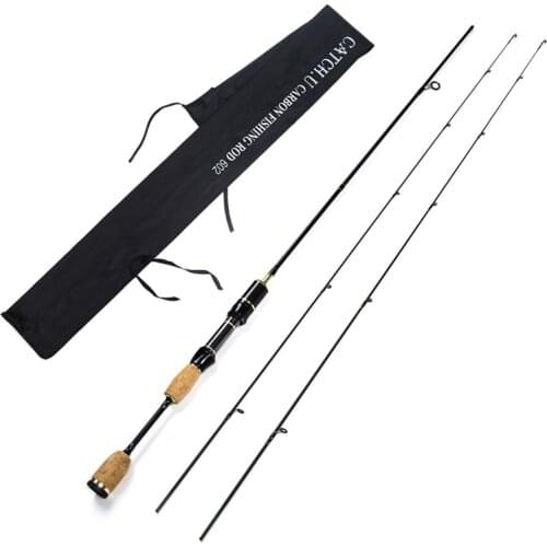 Catch.u UL/LSpinning Fishing Rod 2 Tips Spinning Rods 1.8m 0.8-5g Lure Weight 2-5LB Line Weight Lure Carp Spin Fishing Pole