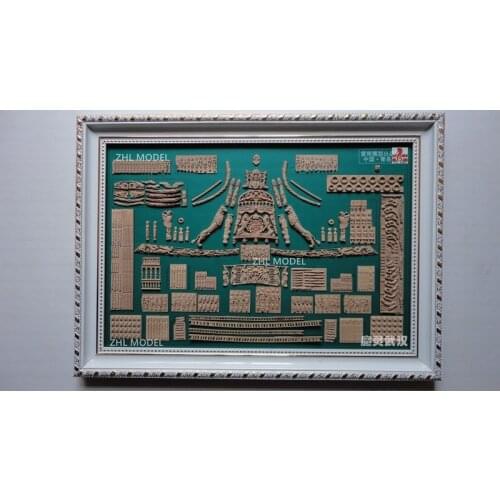 ZHL Swedish Warship Vasa wScale 1/78 Carving Pieces Pear wood wooden model ship kits